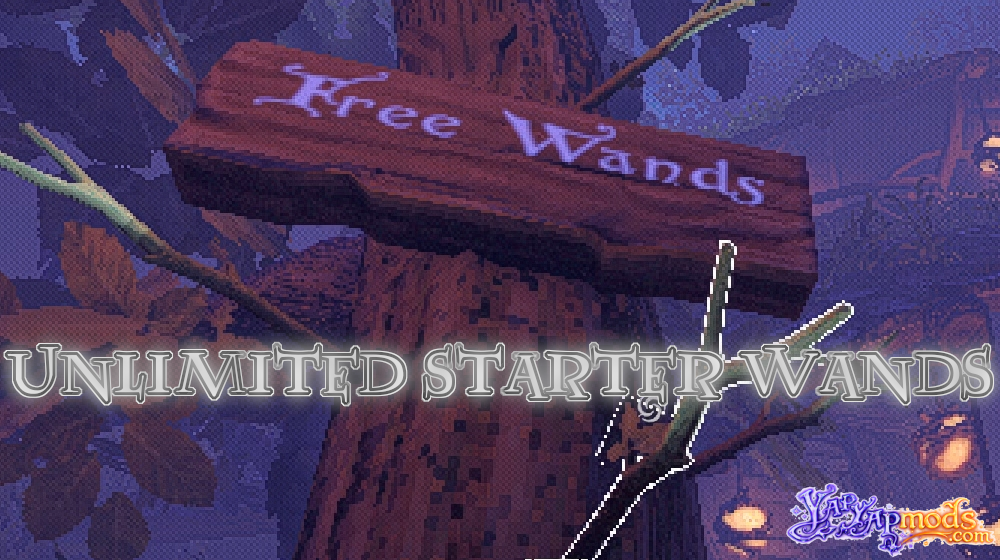 Unlimited Starter Wands mod
