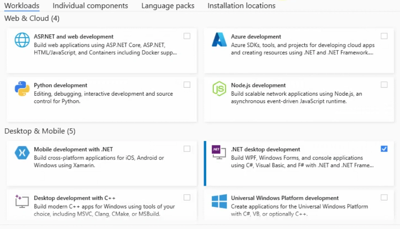 Visual Studio YAPYAP installation
