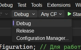 debug mod visual studio