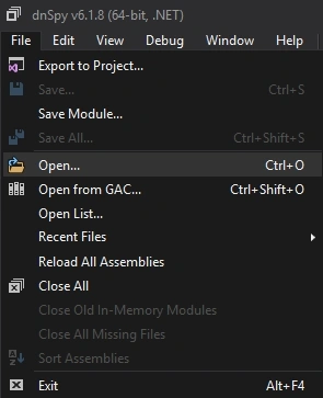 open yapyap file in dnspy